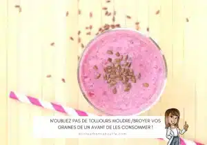 smoothie et graine de lin